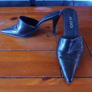 Aldo Black Heels Antique Formal Shoes